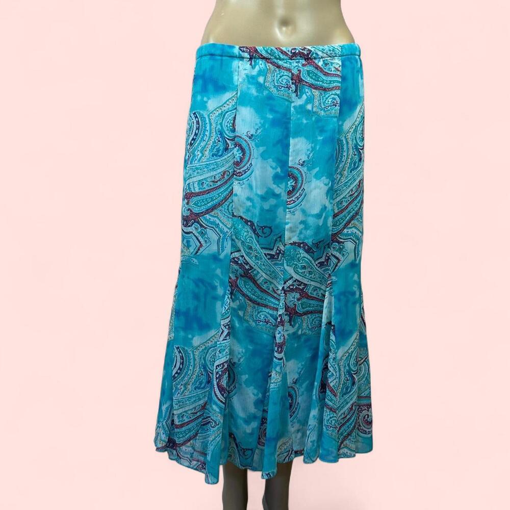 Lane Bryant Low Rise Paisley Skirt